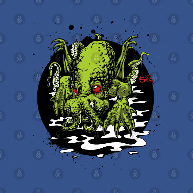 "In his house at R'lyeh, dead Cthulhu waits dreaming." - Artsy - T-Shirt