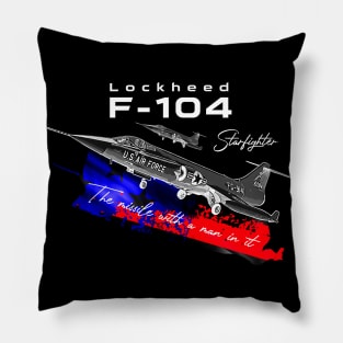 Lockheed F 104 StarfighterSupersonic Aircraft Pillow