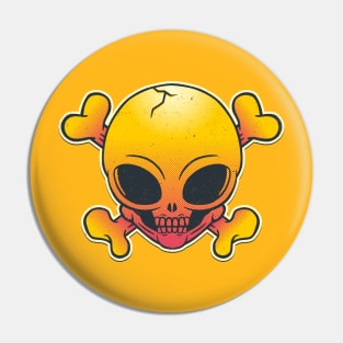 Alien Skull Pin