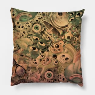 Monster World Washed Pillow