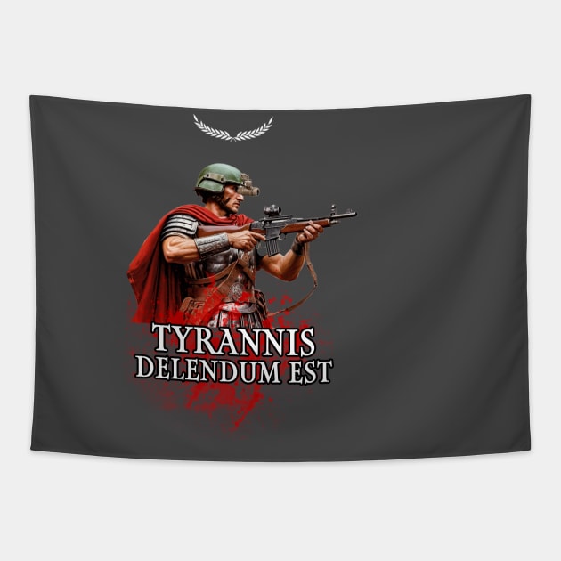 Tyrannis Delendum Est Tapestry by PunTee