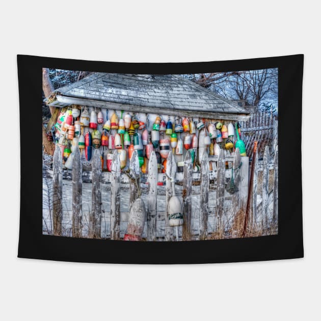 Wintering Buoys Tapestry by BeanME