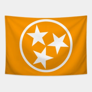 TN State Flag Orange/White Tapestry