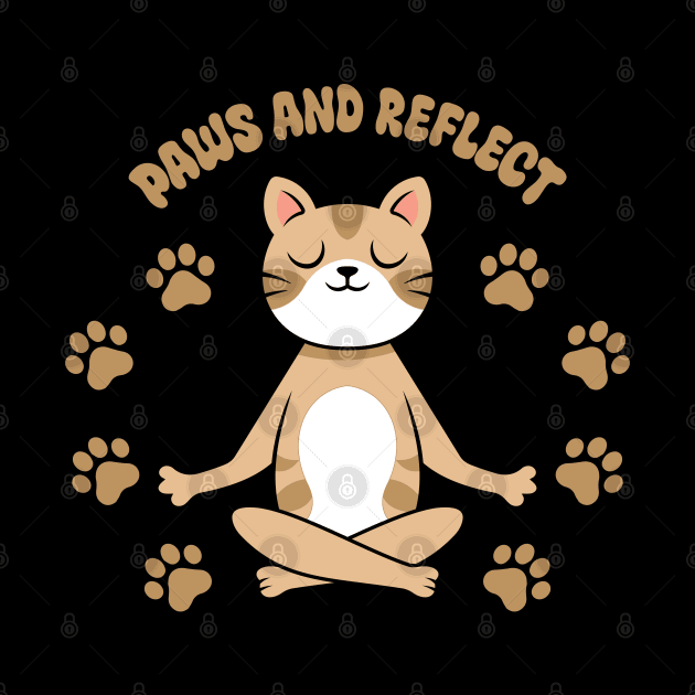 Paws And Reflect Cat Meditations by VecTikSam