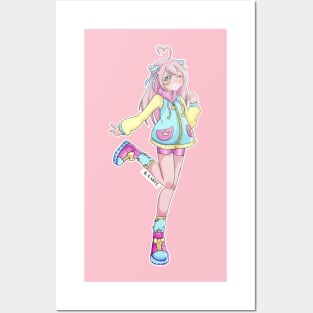 cute anime girl Art Print by ahmadsarah