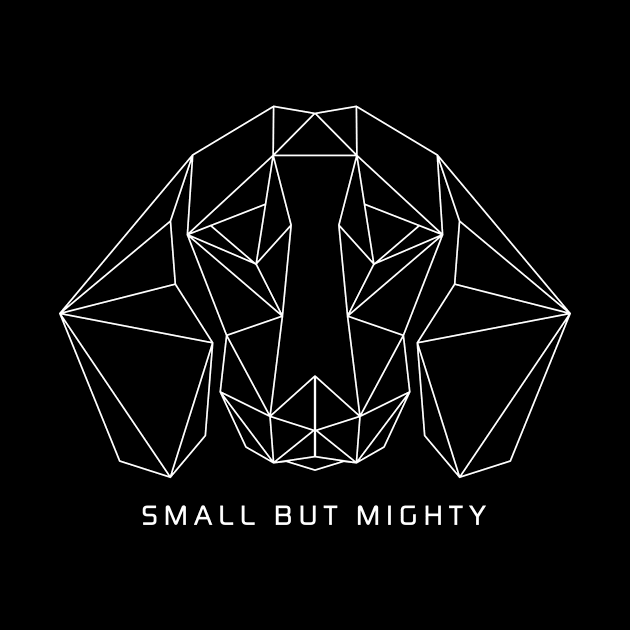 Small But Mighty | Unisex Outline Dachshund Shirt by Indigo Lake