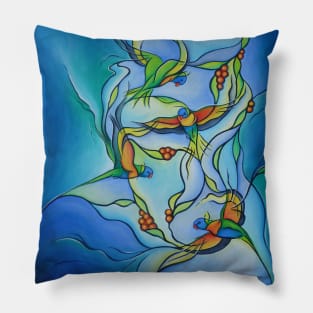 "The Joy of Flight" Rainbow Lorikeets Pillow