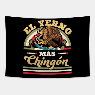 El Yerno Mas Chingon Mexican Flag Cool Son In Law Regalo Tapestry