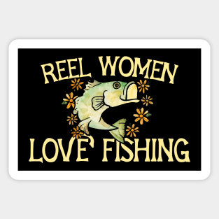 Fishing Women Stickers for Sale