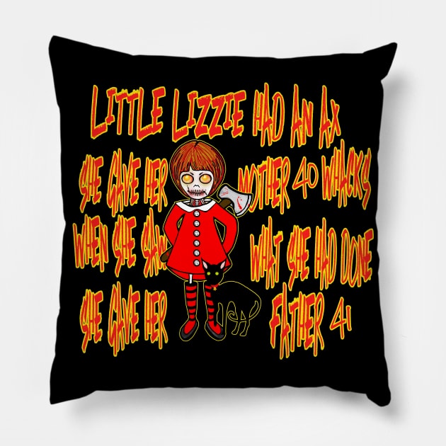 Little Lizzie Pillow by heathengirl64