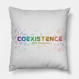 Rainbow logo Coexistence Pillow
