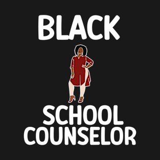 Black School Counselor T-Shirt