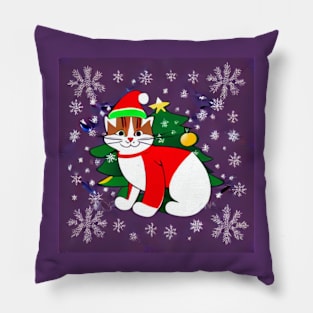 Christmas Cat Pillow