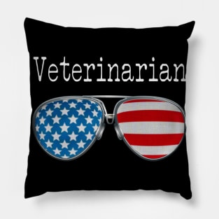 AMERICA PILOT GLASSES VETERINARIAN Pillow