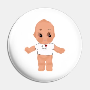 I heart Lexi kewpie baby Pin