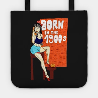 Retro Girl, Born In The 1900s Tote