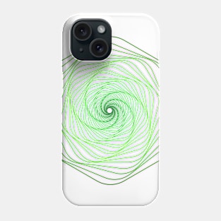 Galaxy space geometric green Phone Case