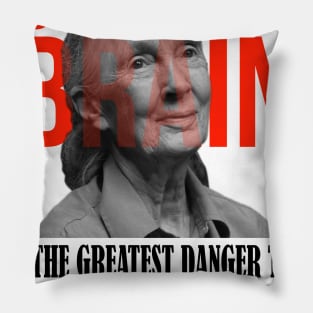Use your brain - Jane Goodall Pillow