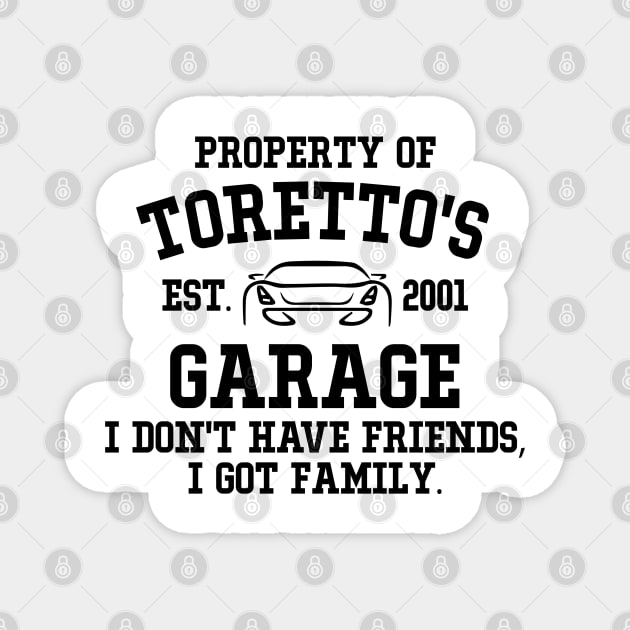 Torettos Garage Magnet by mariansar