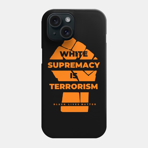 Black Lives Matter (Orange) Phone Case by JordyShop