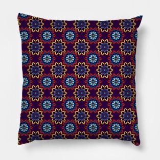 Geometric Floral Pattern Pillow