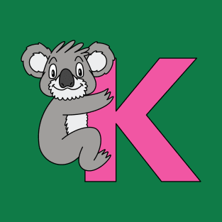 Letter K with Koala T-Shirt