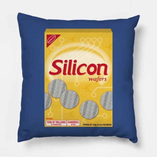 Silicon Wafers in a Box Pillow by LuxAeterna