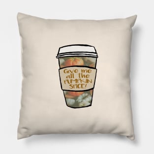 Pumpkin spice latte Pillow
