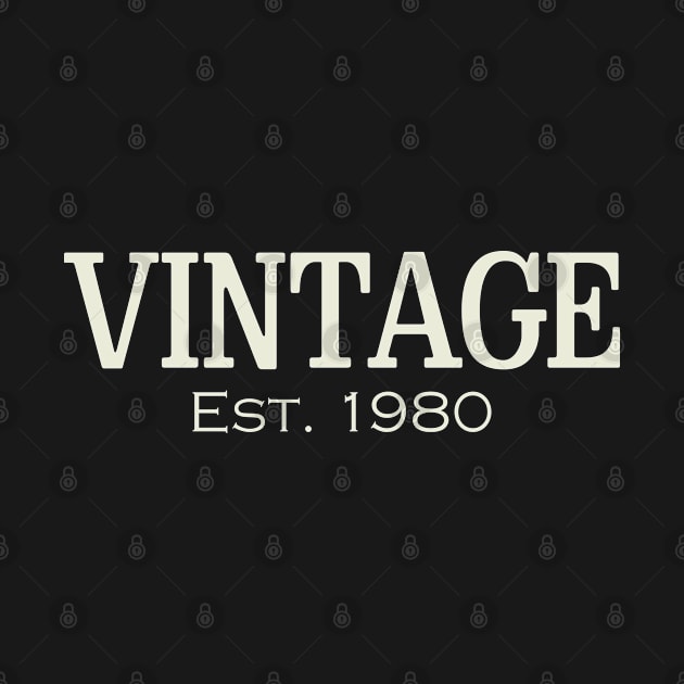 Vintage Est 1980 by silentboy