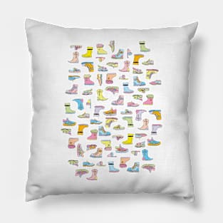 Colorful Shoes Cartoon Pattern Pillow