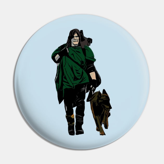 daryl dixen and dog Pin by RetroScribbles