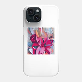 Burgundy Floral Abstract Phone Case
