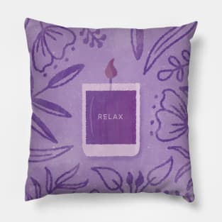 Scented Candle (Purple) Pillow