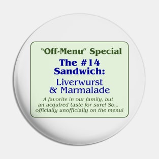 OMITB The Pickle Diner #14 Sandwich Menu Pin