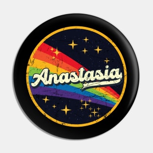 Anastasia // Rainbow In Space Vintage Grunge-Style Pin