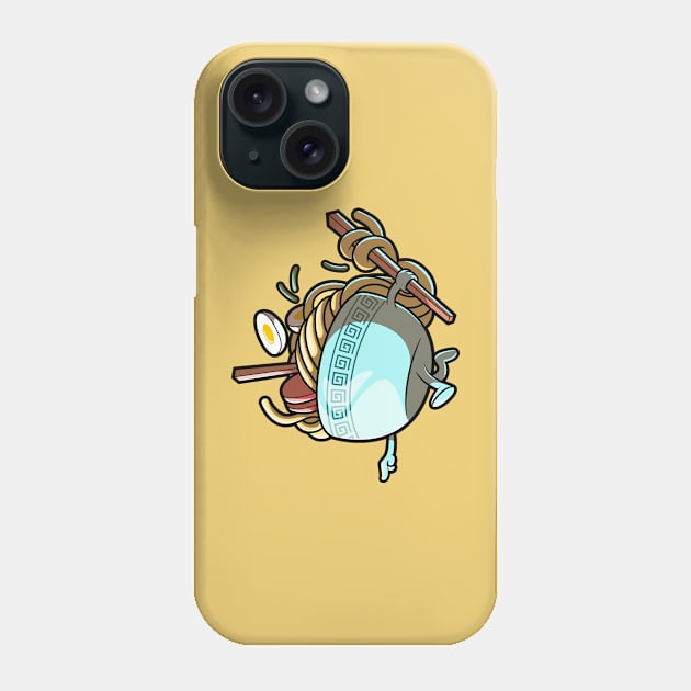 Running Ramen! Phone Case by pedrorsfernandes