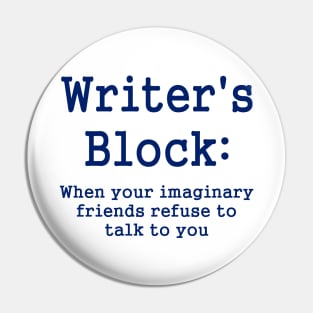 Writer's Block Defined Pin