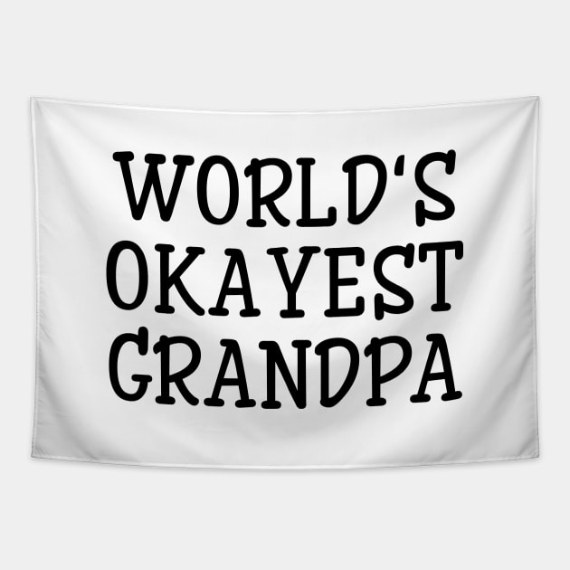 World's Okayest Grandpa - Family Tapestry by Textee Store