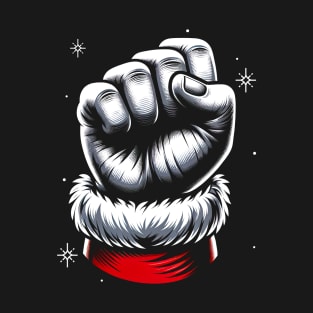 Santa claus raised fist T-Shirt