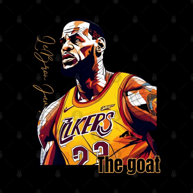 Lebron James goat Victor illustration artwork by Nasromaystro