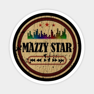 Graphic Mazzy Star Name Retro Distressed Cassette Tape Vintage Magnet