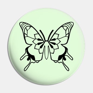 Art Butterfly Pin