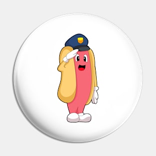 Hotdog Cop Police hat Police Pin