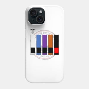 White Belt (I am here) Phone Case