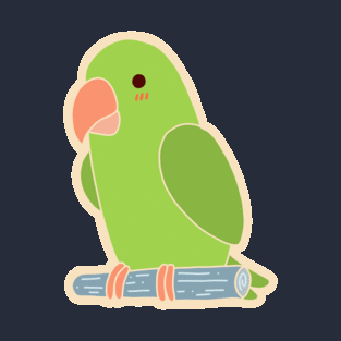 Cute Parrot - Green T-Shirt