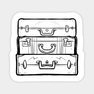 Travel Suitcase Cartoon Magnet