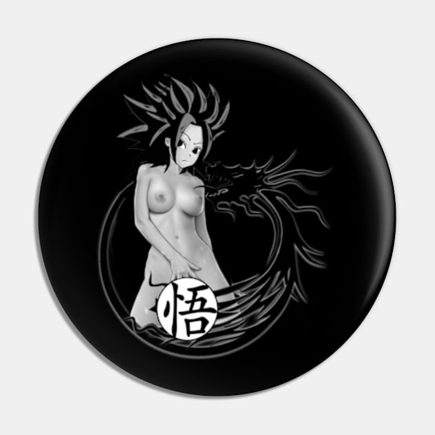 Caulifla Hot Dragon Ball Girls -BLACK Pin by AnimeWorld