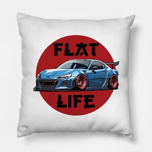 Subaru BRZ Car Art - Widebody Modified Flat Engine JDM Car Pillow