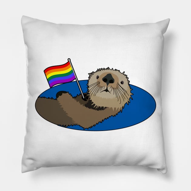 LGBTQ OTTER Pillow by LunaMay