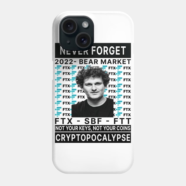 Sam Bankman-Fried, FTX vs Binance - 2022 Crypto Bear Market Phone Case by S-Log